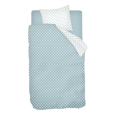 Afbeelding van Snoozing Pierrot Dekbedovertrek Eenpersoons 140x200/220 cm + 1 kussensloop 60x70 Blue