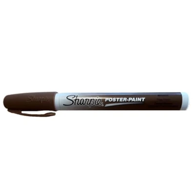 Afbeelding van Sharpie Poster op waterbasis verf marker pen fijne punt bruin
