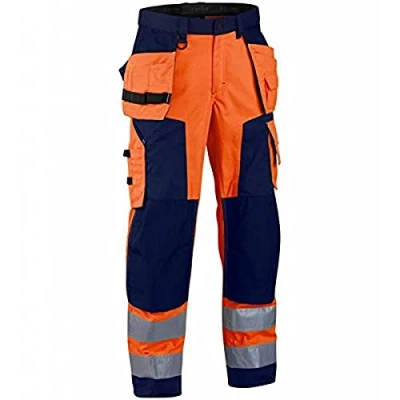 Afbeelding van Blaklader Werkbroek High Vis 1568 1811 Oranje/Marineblauw C62