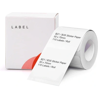 Afbeelding van Niimbot Labels/Etiketten B21/B1/B3S 50x70mm Wit