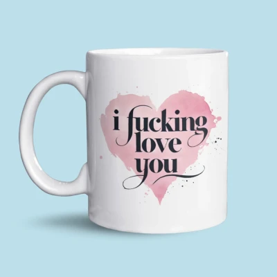 Afbeelding van NietMokken.nl Grappige Mok &quot;I F***ing Love You&quot; Romantisch Cadeau voor Partner of Vriend(in) Valentijn, Verjaardag Aanzoek Vaatwasser en Magnetronbestendig Keramische tas 325ml