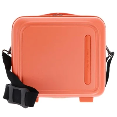 Afbeelding van MANDARINA DUCK cosmetische tas Logoduck + Beauty Case Pumpkin koraalrood