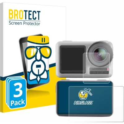 Afbeelding van BROTECT Glas Screen Protector voor DJI Osmo Action (3 Stuks) Schermbeschermer [9H Hardheid, Beschermglas Folie niet Gehard Glas]
