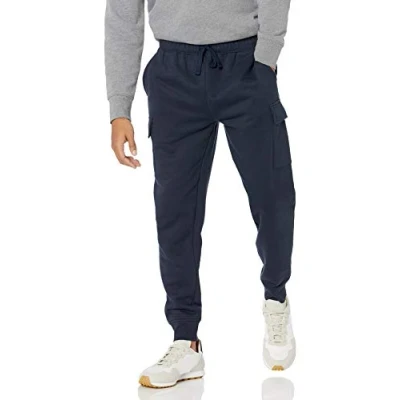 Afbeelding van Amazon Essentials Heren Cargo Fleece Jogger, Navy, S