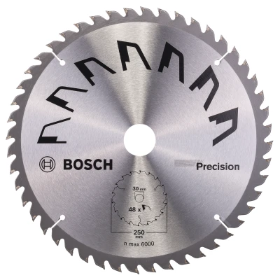 Afbeelding van Bosch Accessories Precision 2609256879 Hardmetaal cirkelzaagblad 250 x 30 mm Aantal tanden: 48 1 stuk(s)