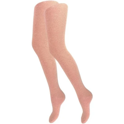 Afbeelding van Kindermaillot Glitter Zalmroze Maat 98/104