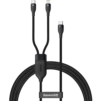 Afbeelding van Baseus Snellader USB C naar Lightning Kabel 1.2 Meter 100W Zwart