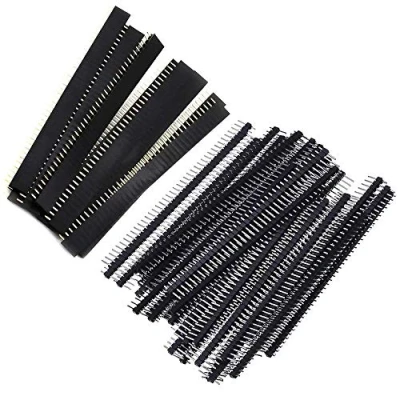 Afbeelding van FYSL 40 delige 2,54 mm pin headers printplaat pins mannelijke en vrouwelijke headerconnectorkit voor Arduino Prototype Shield, 20 stuks header, header