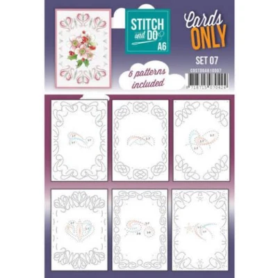 Afbeelding van Nr. 7 A6 Cards Only Stitch and Do