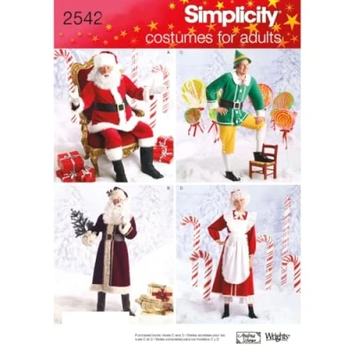 Afbeelding van Simplicity BB L XL patroon 2542 kostuum voor volwassenen