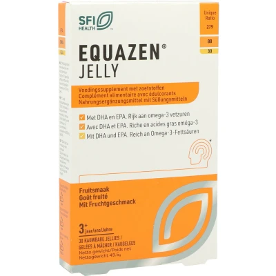 Afbeelding van Equazen Jelly Omega 3 &amp; 6 Vetzuren Kauwbare Jellies