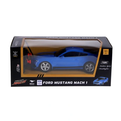 Afbeelding van RC Ford Mustang Mach 1 1:24 + Licht Blauw