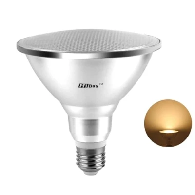 Afbeelding van HiBay E27 PAR38 LED schijnwerper, 12 W, 1200 lumen, 180 graden, warm wit, gloeilamp, reflector, spot, vervangt halogeenlamp 120 voor binnenlampen, 1 stuks