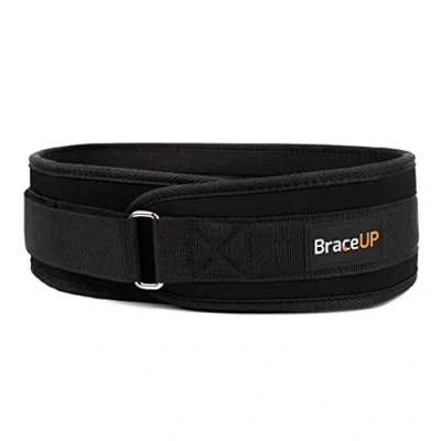 Afbeelding van BraceUP Gewichthefgordel 10 cm breed voor powerlifting Olympisch tillen Bodybuilding Gym Training Lifting Back Support (XL)