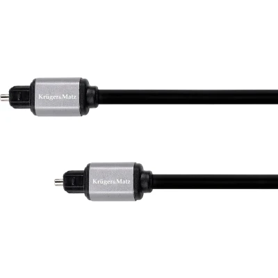 Afbeelding van Krüger&amp;Matz Basic Optische Audio Kabel SPDIF (m) naar 2 meter Zwart