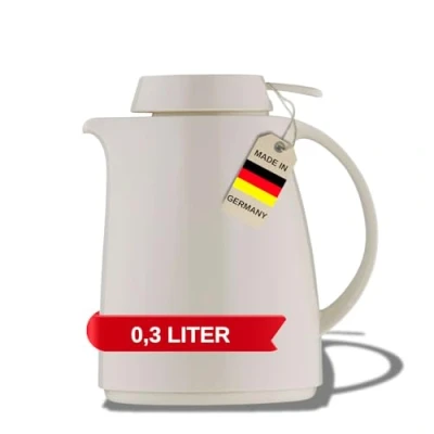 Afbeelding van Helios Servitherm Kunststof thermoskan, wit, 0,3 liter