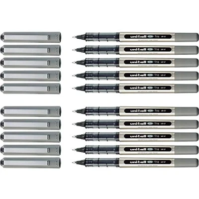 Afbeelding van Uni Ball Eye Fine UB157 rollerbalpen, verpakking van 10 stuks, zwart