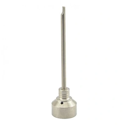 Afbeelding van VALINK 18mm Titanium Nail GR 2 Carb Cap met één gat 89mm Dabber voor Glazen Bong Waterpijp Zilver