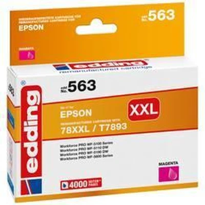 Afbeelding van Edding Inktcartridge vervangt Epson 78XXL, T7893 Compatibel Magenta EDD 563 18