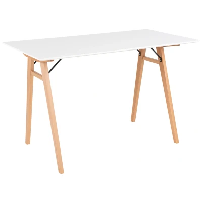 Afbeelding van Giga Meubel Bureau Wit/Naturel MDF 120cm Tafel Vojens