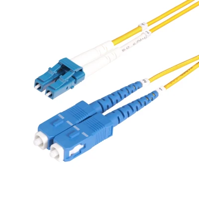 Afbeelding van StarTech.com 1m LC naar SC (UPC) OS2 Single Mode Duplex Glasvezel Kabel, 9/125µm, Laser Optimized, 1