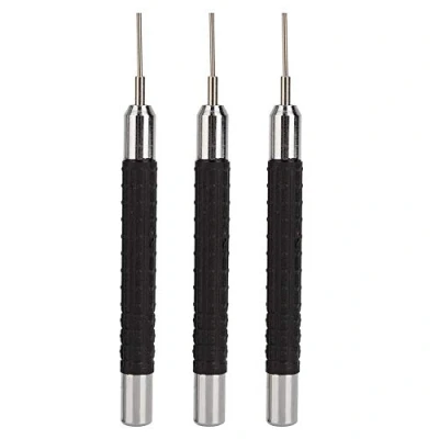 Afbeelding van 3 stuks polshorloge reparatiegereedschappen, legering, voor polshorloges, het verwijderen van pin punch