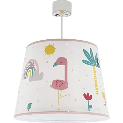 Afbeelding van Dalber Kinder hanglamp plafondlamp kinderkamer kinderlamp Flamingo Vlaams dieren