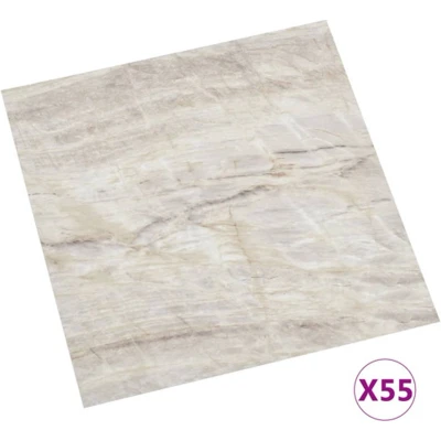 Afbeelding van vidaXL Vloerplanken zelfklevend 55 st 5,11 m² PVC beige