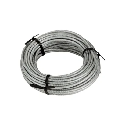 Afbeelding van Connex DY2701386 staalkabel met kunststof bekleed textielvezelkern, 15 m x 3 4 mm, verzinkt
