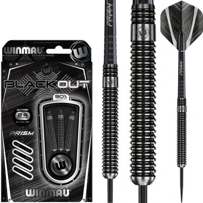 Afbeelding van Winmau Blackout Steeltip dartpijlen 24gr