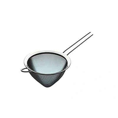Afbeelding van KitchenCraft Zeef, Puntzeef, Roestvrij Staal, 15 Centimeter Zilver