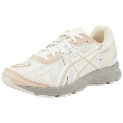 Afbeelding van Asics Sportstyle JOG 100 Unisex Sneakers laag, Maat: 49, Cream/feather grey Imitatieleer/ textiel