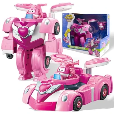 Afbeelding van Super Wings 2 in 1 Robot Suit Dizzy Transforming Vehicles Plane Transformer Verjaardag Jongens en Meisjes