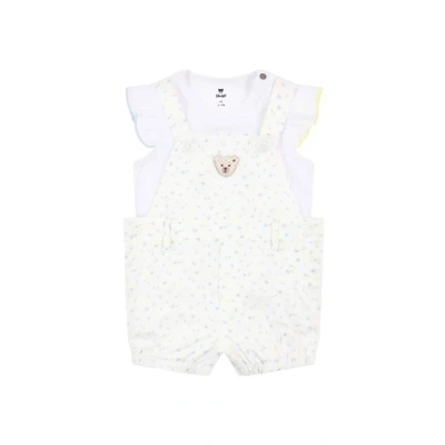 Afbeelding van Steiff SET Summer Breeze Tshirt basic voor kinderen, Maat: 62, Bright white