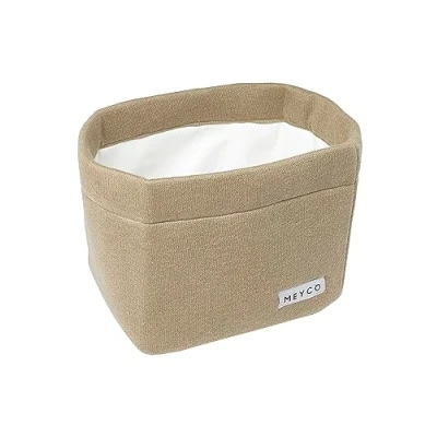 Afbeelding van Meyco Mand Small Knit Basic Taupe