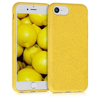 Afbeelding van kalibri hoesje geschikt voor Apple iPhone SE (2022) / (2020) 8 7 backcover smartphone geel