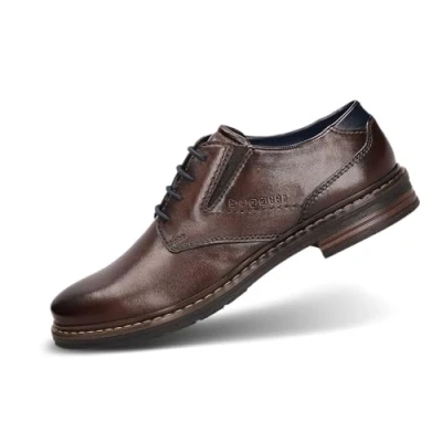 Afbeelding van bugatti Heren 311 AOC01 sneakers, Dark Brown, 43 EU breed, donkerbruin, Breed