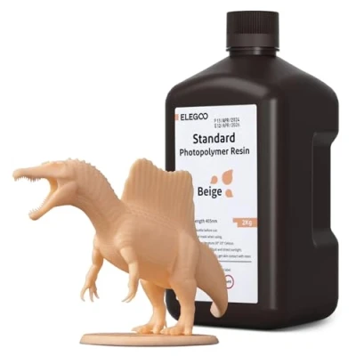 Afbeelding van ELEGOO Resin 3D printer hars beige 2000 g, LCD 405nm UV hars, snelle uitharding, standaard printerhars