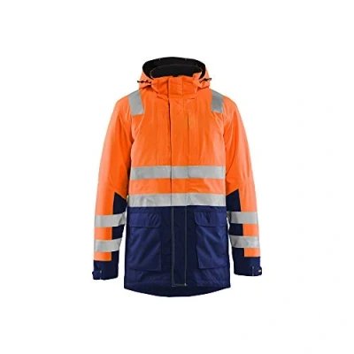 Afbeelding van Blaklader 4495198753894XL winterparka, high viis oranje/marineblauw, maat 4XL