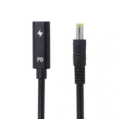 Afbeelding van JSER Type C USB Female Input to DC Power PD Charge Cable fit for Laptop 18 20V (5.5x2.5mm)