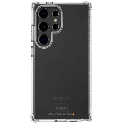 Afbeelding van Hama Backcover Samsung Galaxy S24 Ultra Transparant Stootbestendig, Inductieve lading