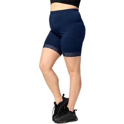 Afbeelding van Merry Style Leggings Grote Maten Dames Kort Katoen Marineblauw 4XL MS MS10 459 LE