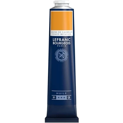 Afbeelding van Lefranc Bourgeois 810053 Fijne olieverf, gladde en sterk gepigmenteerde lichtecht, verouderingsbestendig 150ml Tube, Cad Yell Deep Hue