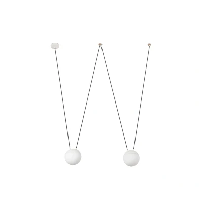 Afbeelding van Faro Lighting Mine 2 Light Plafond Hanger Wit, Hout, E27