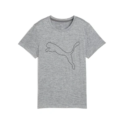 Afbeelding van Puma sportshirt grijs melange