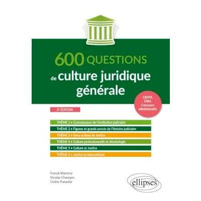 Afbeelding van 600 questions de culture juridique générale