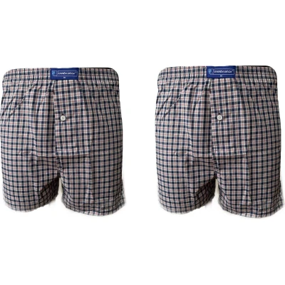 Afbeelding van Embrator 2 stuks mannen Boxershort geweven katoen wit/blauw/rood XL