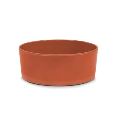 Afbeelding van Record Simply Mine voerbak voor honden en katten van melamine antislip afmetingen: Ø 21 cm inhoud 2,1 l effen oranje