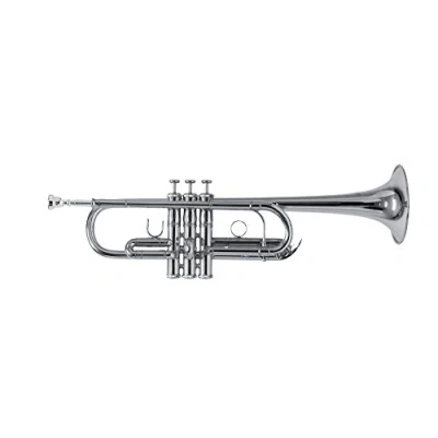 Afbeelding van Roy Benson C trompet TR 402CS (veelzijdige trompet, met omschakelbare stemming van naar Bb, inclusief praktische rechthoekige rugzakkoffer), verzilverd