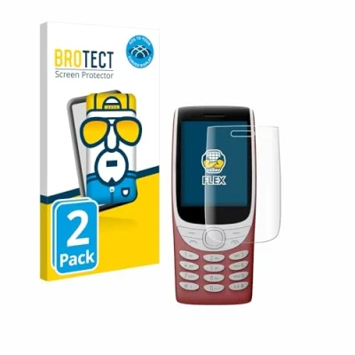 Afbeelding van BROTECT Full Cover Screen Protector voor Nokia 8210 4G (2 Stuks) Schermbeschermer, 3D Curved